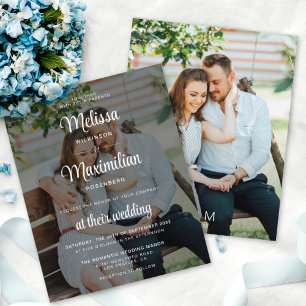 Orçamento do casamento de fotos negro e transparen