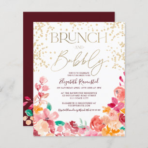 Orçamento do chá de panela de bolinha floral Boho