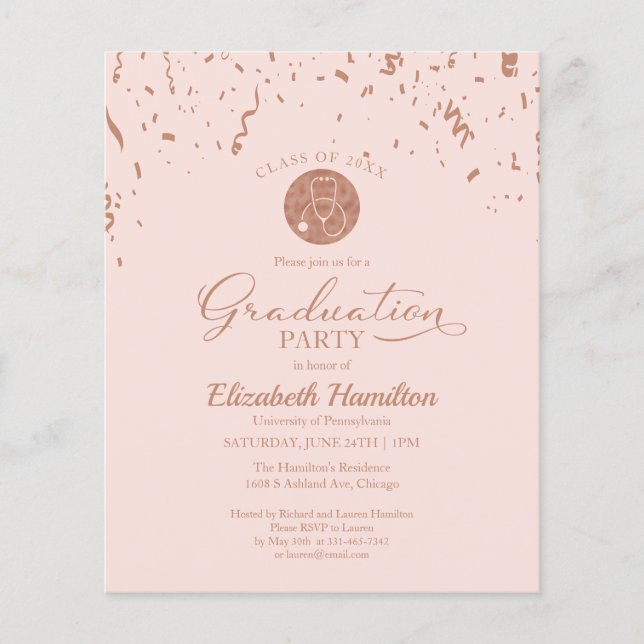 Orçamento do Convite da Festa de Graduação da Esco (Frente)