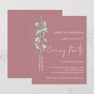 Orçamento do Partido de Casamento Eucalyptus Rosa