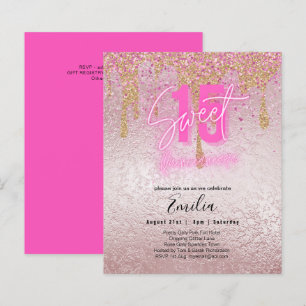 Orçamento Doce 15 Folhas de Linho Rosa Quinceanera