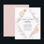 Orçamento Doce 16 Boho Dusty Floral Rosa Aniversár<br><div class="desc">Budget Boho Dusty Pink Floral Botânico Bohemian Tropical Watercolor Frame Primavera,  Verão,  outono,  outono 16 Convites de Celebração de Festas de aniversário - inclui uma bela e elegante tipografia de guião com flores botânicas do deserto modernas para a 16.ª Festa de aniversário especial.</div>