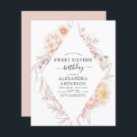 Orçamento Doce 16 Boho Dusty Floral Rosa Aniversár<br><div class="desc">Budget Boho Dusty Pink Floral Botânico Bohemian Tropical Watercolor Frame Primavera,  Verão,  outono,  outono 16 Convites de Celebração de Festas de aniversário - inclui uma bela e elegante tipografia de guião com flores botânicas do deserto modernas para a 16.ª Festa de aniversário especial.</div>