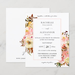 Orçamento Doce Rosa e Amarelo Floral 2 Casamento