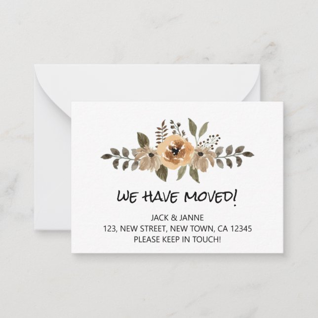 Orçamento e Chic - Mudamos O Cartão De Anúncio (Frente)