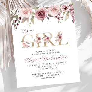 Orçamento é um Chá de fraldas de Blush da Menina B