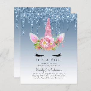 ORÇAMENTO É um Chá de fraldas de Unicórnio Garota