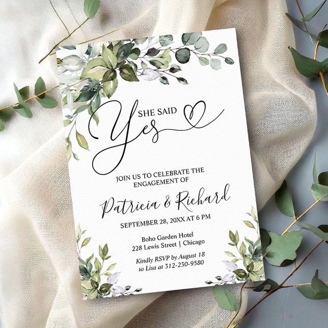 Orçamento Ela Disse Sim Anúncio Festa de noivado (Criador carregado)