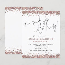 Orçamento Ela Disse Sim Rosa Noivado De Glitter Do