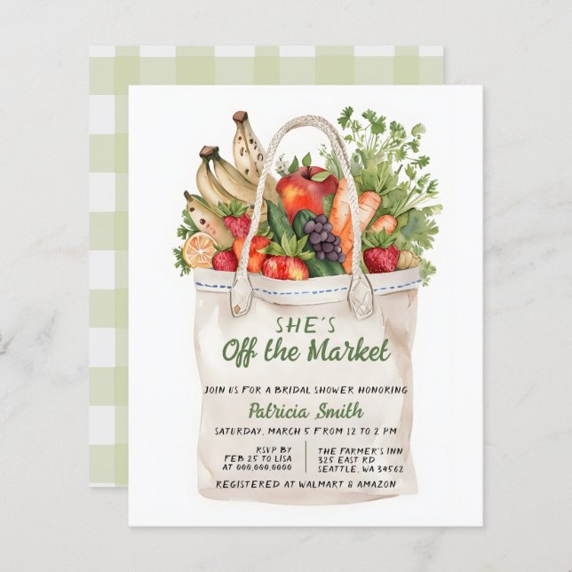 Orçamento Ela está fora do Chá de panela de Mercad (Frente/Verso)