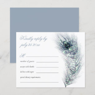 Orçamento Elegante de Casamento de Penas de Pavã