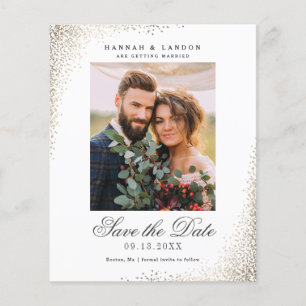 Orçamento Elegante Foto Casamento Save The Date