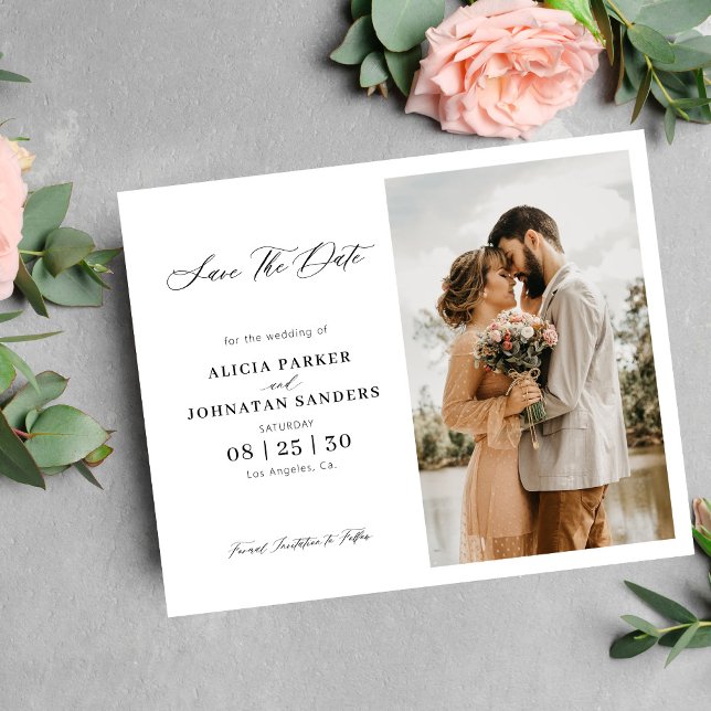 Orçamento elegante roteiro foto casamento salvar a (Criador carregado)