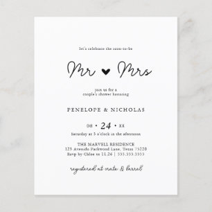 Orçamento Em Breve Para Ser O Sr. & Casal Chá de p