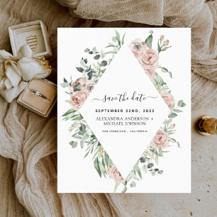 Orçamento Emerald Green Floral Salvar a Data