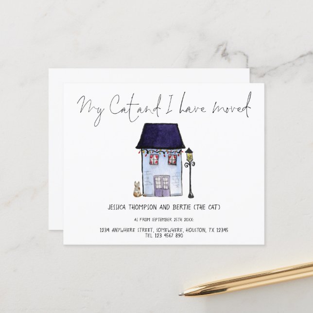 Orçamento Engraçado Meu Gato Movimentei Script Mov (Frente/Verso In Situ)