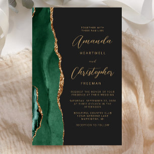 Orçamento Esmeralda Verde Dourado Ágata Escuro Cas