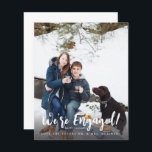 Orçamento Estamos comprometidos com a foto minimal<br><div class="desc">** SATIN PAPER É PAPEL FINO. ATUALIZE O PAPEL PARA OBTER UM PAPEL DE PLACA MAIS ESPESADO. TEM UMA OPÇÃO PARA ENVELOPES. *** Economize dinheiro em convites com este convite menor que tem uma opção para envelopes. Envie algumas alegrias de férias e um anúncio de noivado com o seu Feriado...</div>