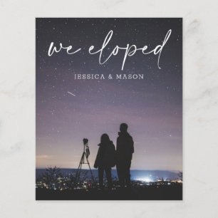 Orçamento Estamos Elopando Folheto de Convite Man