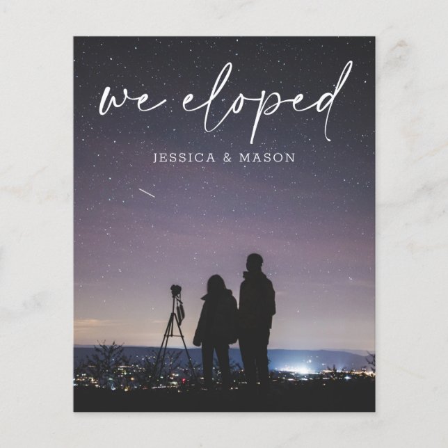 Orçamento Estamos Elopando Folheto de Convite Manu (Frente)