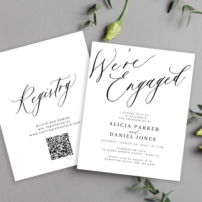 Orçamento Estamos no convite para festas de noivad (Criador carregado)