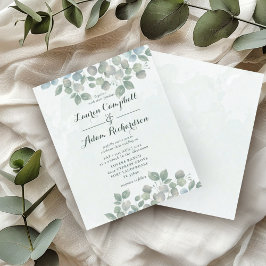 Orçamento Eucalipto Aquarela verde sage Casamento