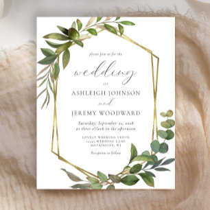 Orçamento Eucalyptus Convite de casamento Geológic