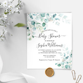 Orçamento Eucalyptus Deixa Convite para Chá de fra