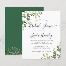 Orçamento Eucalyptus deixa Convites de chá de pane