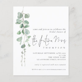 Orçamento Eucalyptus Futuro Senhora Chá de panela 