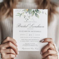 Orçamento Eucalyptus Greenery Bridal Luncheon