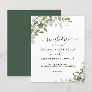 Orçamento Eucalyptus Greenery Casamento Salvar Dat