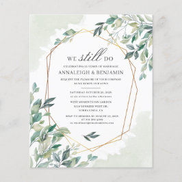 Orçamento Eucalyptus Greenery Wedding Vow Renewal
