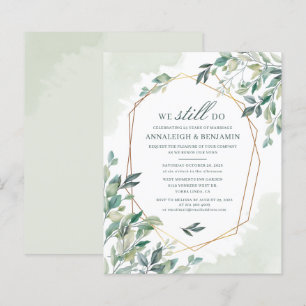 Orçamento Eucalyptus Greenery Wedding Vow Renewal