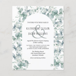 Orçamento Eucalyptus Leaf Greenery Convite