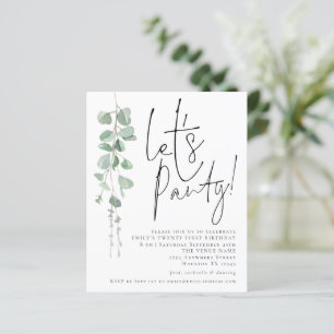 Orçamento Eucalyptus Permite que o aniversário de