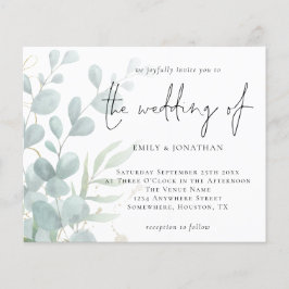 Orçamento Eucalyptus Pó Azul Convite Casamento