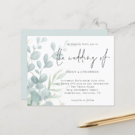Orçamento Eucalyptus Pó Azul Convite Casamento