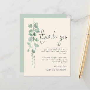 Orçamento Eucalyptus Sage Ivory Obrigado