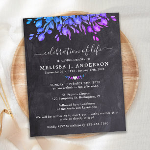 Orçamento Eucalyptus Slate Celebração Da Vida Conv