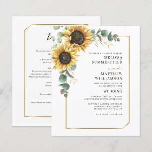 Orçamento Eucalyptus Sunflower Wedand Details