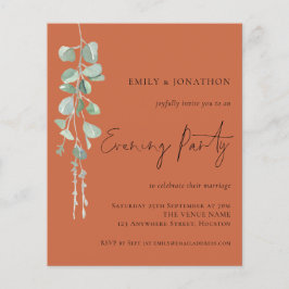 Orçamento Eucalyptus Wedding Party Terracotta