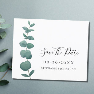 Orçamento Eucalyptus Weding The Date Card