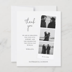 ORÇAMENTO Faixa de Três Fotos Minimalista Casal Ca