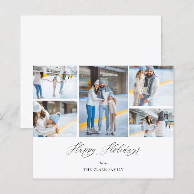 Orçamento Feliz Feriados 5 Foto Para Ele (Frente/Verso)