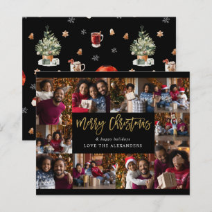 Orçamento Feliz Natal 10 Foto Múltipla - Dourado
