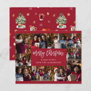 Orçamento Feliz Natal 10 Foto Múltipla - Vermelh
