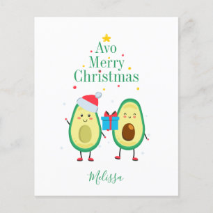 Orçamento Feliz Natal Avocado Ilustração Personali