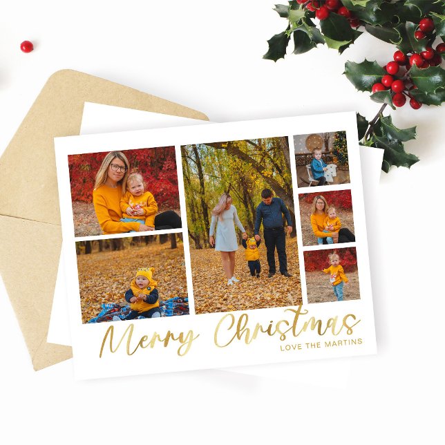 Orçamento Feliz Natal Dourado 6 Foto (Criador carregado)