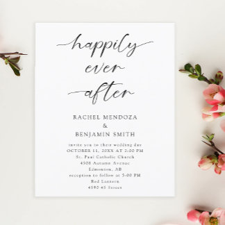Orçamento Feliz Para Sempre Após Casamento Mínimo
